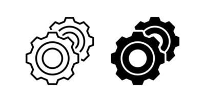 Gear icon set. for mobile concept and web design. illustration vector