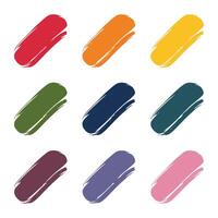 Brush icon Colorful Drawn Elements Set illustration vector