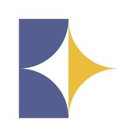 Trendy Bauhaus shape element vector