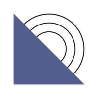 Bauhaus style shape vector