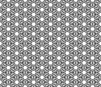 duotono ornamental modelo con continuo fluir, exhibiendo sofisticado escala de grises motivos y fluido decorativo detalles vector