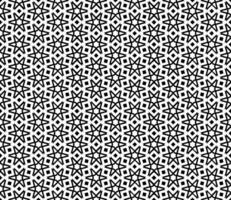 Black and white seamless arrangement with sophisticated ornamental details, combining grayscale motifs and intricate mosaic patterns in endless rhythm vector