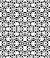 Black and white seamless arrangement with sophisticated ornamental details, combining grayscale motifs and intricate mosaic patterns vector
