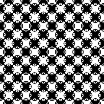 monocromo geométrico patrones fluido interminablemente a través de un rígido fondo, presentando intrincado escala de grises adornos y Inspirado en mosaicos elementos vector