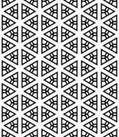 Monochromatic mosaic pattern with endless rhythm, featuring elegant black and white motifs vector