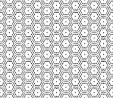 Grayscale geometric pattern with seamless transitions, combining sophisticated elements and flowing decorative details vector