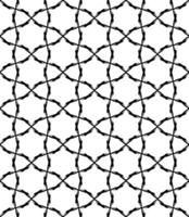Grayscale mosaic composition with endless rhythm, combining sophisticated patterns vector