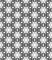 Duotone ornamental pattern with continuous flow, showcasing sophisticated grayscale motifs vector