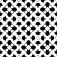 Duotone ornamental composition with infinite repetition, showcasing elegant grayscale elements and sophisticated mosaic-inspired decorative detail vector