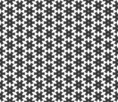 Grayscale pattern featuring continuous abstract forms, blending seamless black and white elements with intricate mosaic ornaments in perpetual motion vector