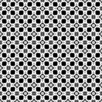 Black and white abstract design with seamless transitions, combining sophisticated grayscale motifs and detailed mosaic patterns in continuous flow vector