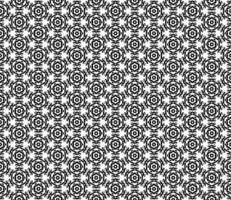 Grayscale ornamental pattern with continuous flow, showcasing intricate black and white arrangements and sophisticated details vector