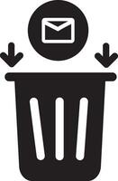 Garbage Can Icons, Trash can collection. dustbin sign icon isolated elements vector