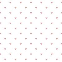 Red mini heart seamless pattern on white background vector