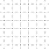 Line and Star, Black Outline Check Seamless Pattern vector
