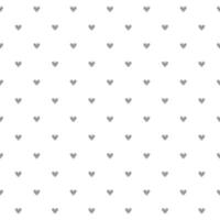 Black mini heart seamless pattern on white background vector
