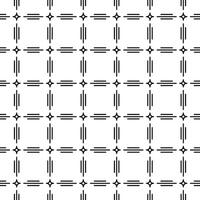 Line and Star, Black Outline Check Pattern Design Illustration vector
