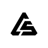 Letter Cs with professional unique shape modern monogram triangle logo design vector