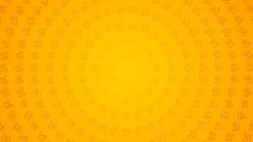 Simple Warm Toned Ohm Symbol Circular Pattern in a Subtle Terracotta Radiant Horizontal Background Design vector