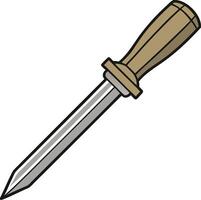 Chisel Tool Clipart Precision Woodworking Crafting Graphics vector
