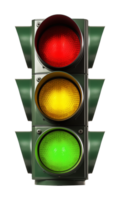 Traffic Light Front View Isolated on Transparent Background png