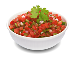 Salsa on Bowl Isolated on Transparent Background png