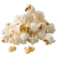 Handful of popcorn isolated on a transparent background png