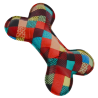 3d render colorful bone toy with transparent background png