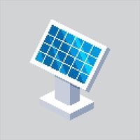 Pixel art illustration Solar Panel. Pixelated Electric Solar. Electric Solar Panel Icon pixelated for the pixel art game and icon for website and game. old school retro. vector