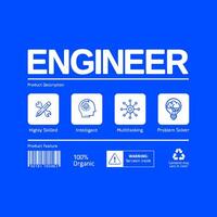Innovative Engineer Design for Problem Solvers vector