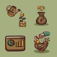 Illustration of Financial Growth Concepts vector