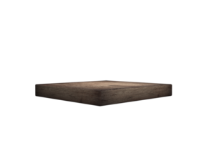 wooden table or board, product podium, 3D render png