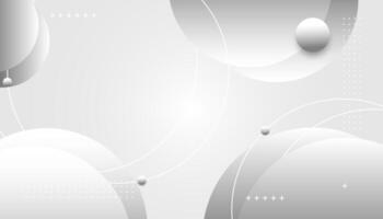 Abstract white background with circles and gradients vector
