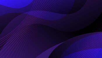 Abstract dark blue background with wavy lines vector