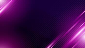Abstract purple background with glowing lines vector