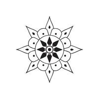 Mandala,Blossom Mandala Shape. Circular pattern in form of mandala, tattoo, vector