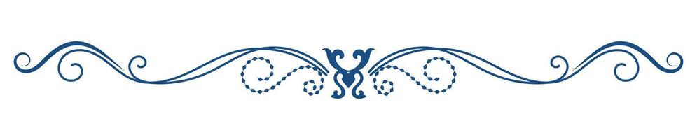 Baroque Linework Separator Ornate dividers with artistic flair. vector