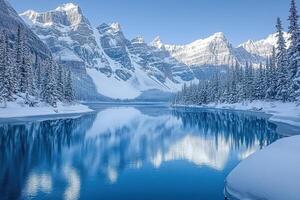 Moraine lake, banff national park, alberta, canada photo