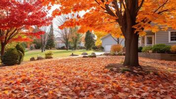 tree leaves yard photo