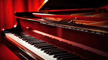 contrast piano background red photo