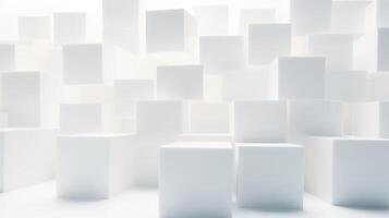 shadows cube background white photo