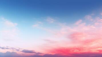 sky red white blue gradient photo