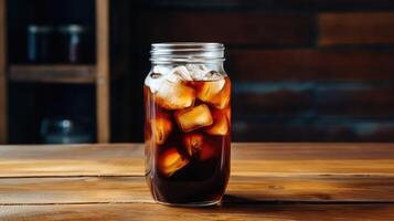 refreshing cold brew coffee isolated photo