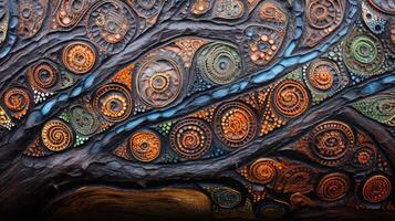 design painted tree photo