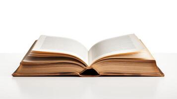 pages books isolated on white photo