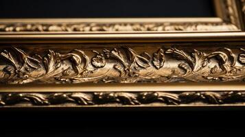 intricate gold paint frame photo