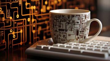 mouse computer coffee photo
