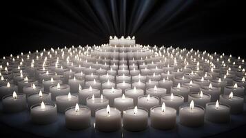 candles gradient diamond background photo