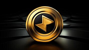 depth gold web button photo