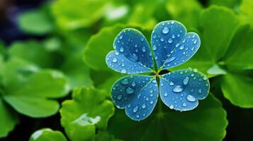 petals blue clover photo
